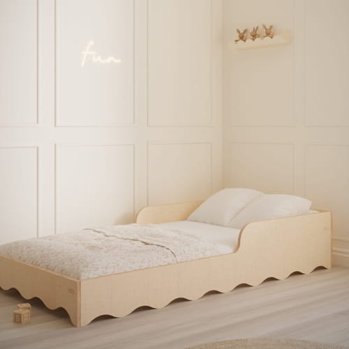 Łóżko dla dzieci Wave 3 z barierką  1