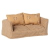 Maileg sofa kanapa w kratkę dla myszek Mable 2