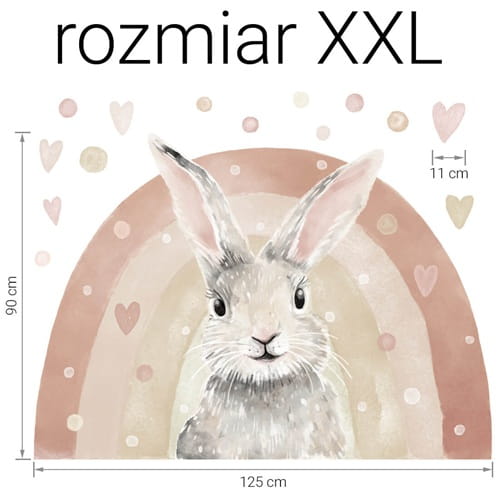 Naklejka na ścianę królik 6