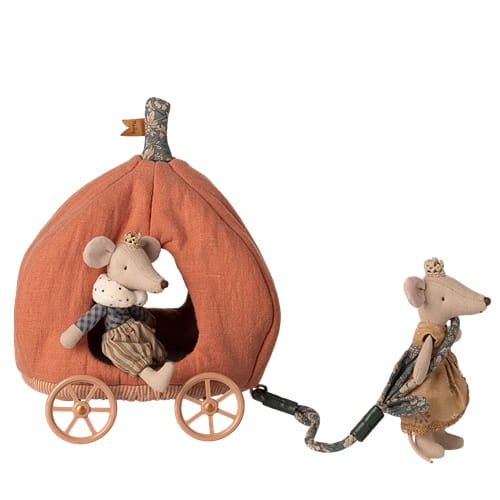 Maileg Karoca dynia dla myszek - Pumpkin carriage 1