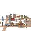 Kolejka XXL drewniana - 100 elementów Little Dutch 5