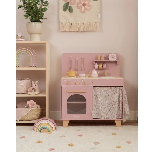 Kuchnia drewniana Różowa Little Dutch 1