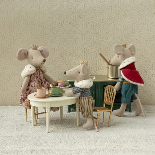 Maileg Stół do jadalni metalowy biały vintage 1