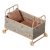 Maileg Łóżeczko dziecięce łóżko metalowe cot bed rose