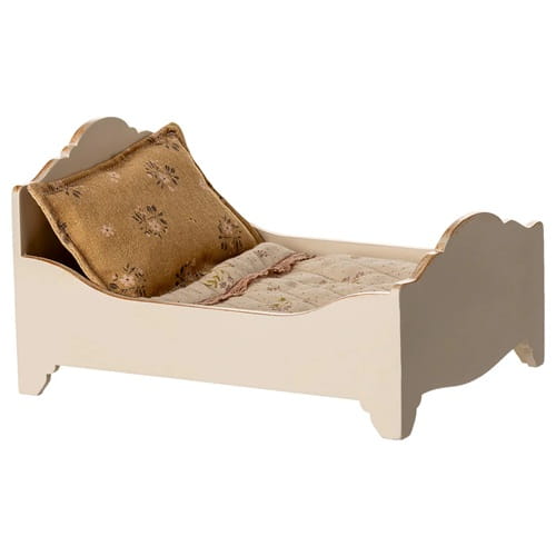 Maileg Drewniane łóżko wooden bed podwójne dla myszek