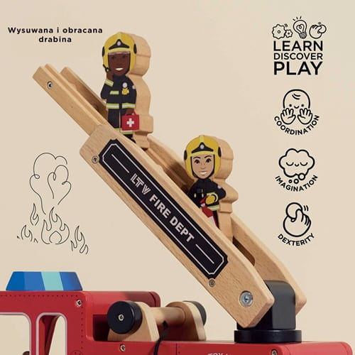 Wóz strażacki drewniany Le Toy Van 2