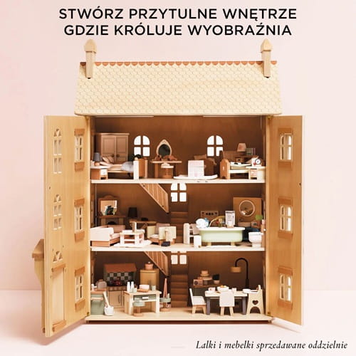 Naturalny drewniany domek dla lalek Le Toy Van 7