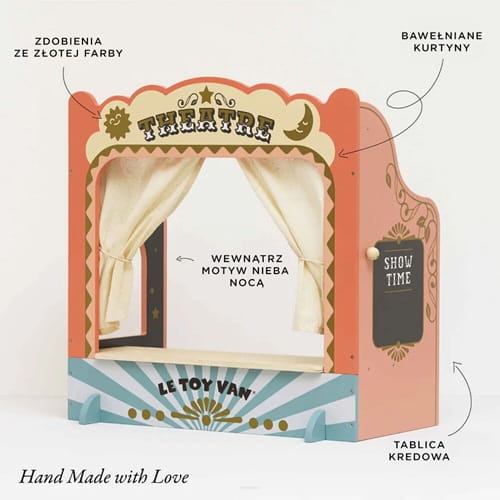 Drewniany teatr lalek zabawka dla dzieci Le Toy Van 1