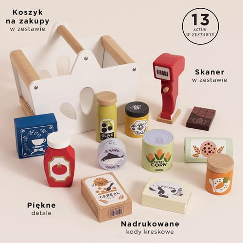 Zestaw artykułów spożywczych i skaner Le Toy Van 1