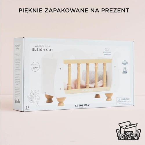 Łóżeczko dla lalek drewniane Le Toy Van 5