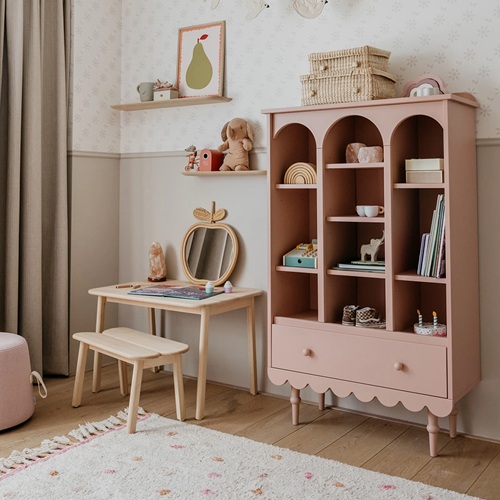 Regał Babushka różowy dziecięcy 1