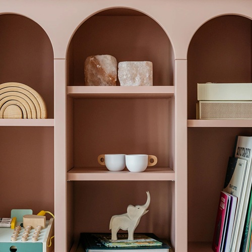 Regał Babushka różowy dziecięcy 6