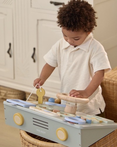 Kierownica drewniana aktywizująca Little Dutch 9