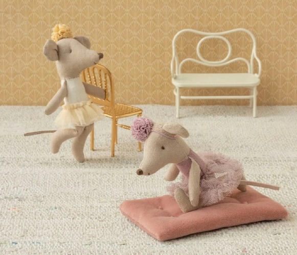 Maileg Myszka Baletnica biała młodsza Siostra ballerina off white 2026  2