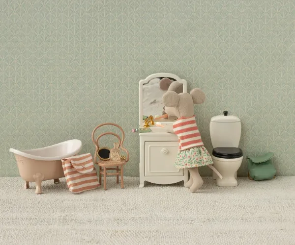 Maileg Wanna bathtub metalowa różowa mała dla myszek  1