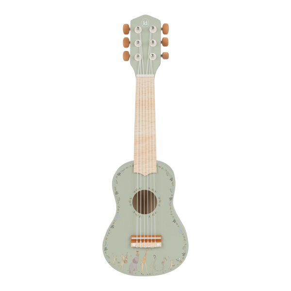 Drewniana gitara zielona Safari Friends FSC Little Dutch