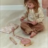 Zestaw drewnianych instrumentów różowy Safari Little Dutch 6