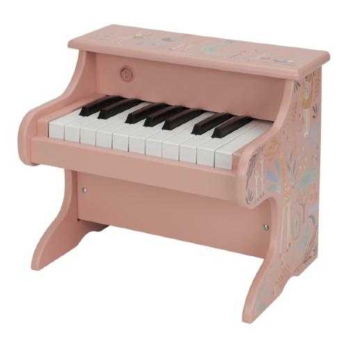 Drewniane pianino różowe Safari Friends FSC Little Dutch 3