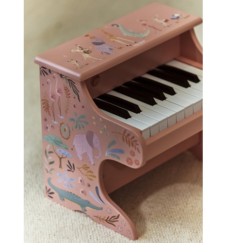 Drewniane pianino różowe Safari Friends FSC Little Dutch 2