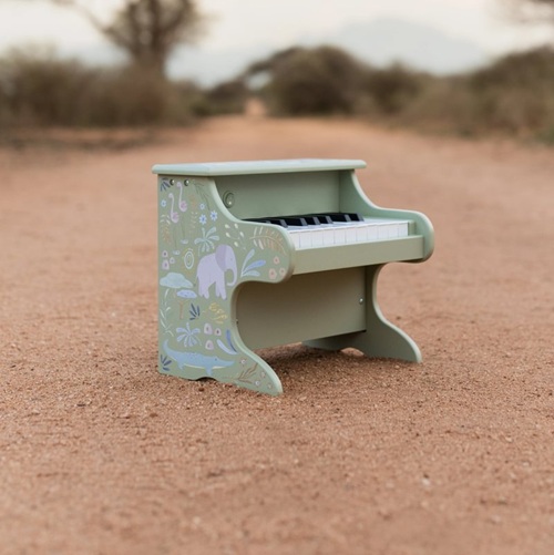 Drewniane pianino zielone Safari Friends FSC Little Dutch 4