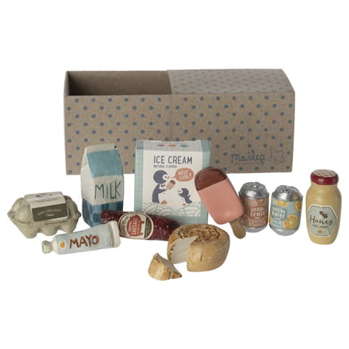 Maileg pudełko z zakupami, produkty spożywcze, grocery box