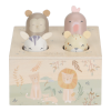 Drewniana zabawka interaktywna pop-up Safari Friends Little Dutch