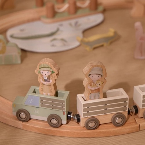 Pociąg z torami Safari Friends kolejka Little Dutch  2