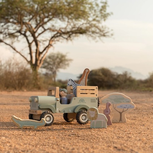 Drewniany samochód sorter Safari Friends FSC Little Dutch  8