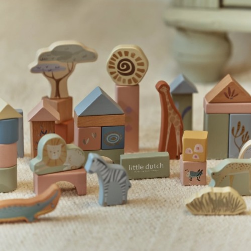 Zestaw klocków Safari Friends FSC Little Dutch 2