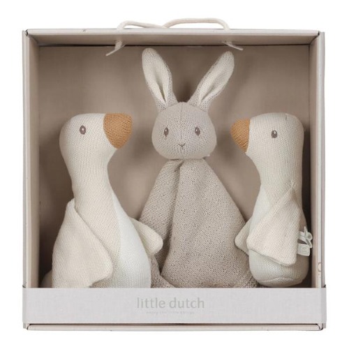 Zestaw prezentowy dla niemowląt dzianinowy Newborn Naturals Little Dutch