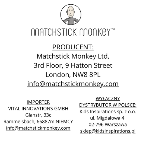 Zestaw prezentowy do ząbkowania z gryzakiem Mint Green Matchstick Monkey 8