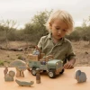 Drewniany samochód ze zwierzątkami Safari Friends Little Dutch 1