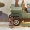 Drewniany samochód ze zwierzątkami Safari Friends Little Dutch 5