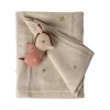 Maileg kocyk dla niemowląt Baby blanket – Rose 70x90 cm