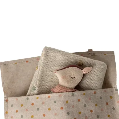 Maileg kocyk dla niemowląt Baby blanket – Rose 70x90 cm 1