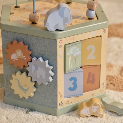 Kostka - sześciokąt edukacyjny Safari Friends Little Dutch 11