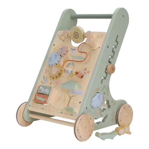 Drewniany chodzik edukacyjny na roczek Safari Friends Little Dutch 3