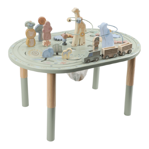 Stolik edukacyjny duży Safari Friends FSC Little Dutch