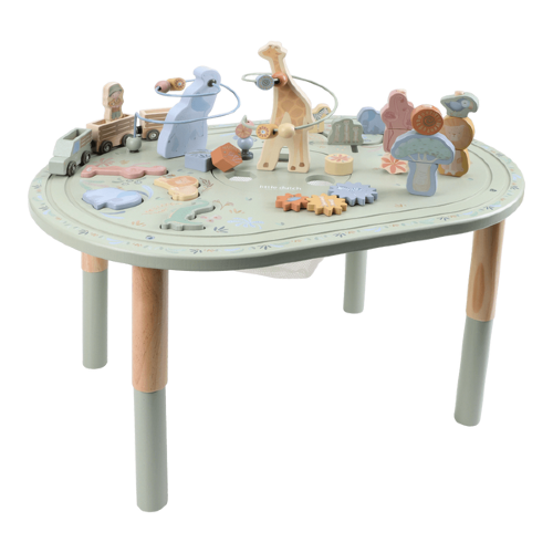 Stolik edukacyjny duży Safari Friends FSC Little Dutch 9
