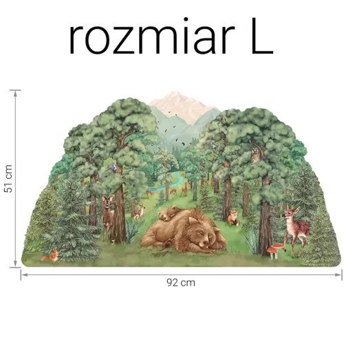 Naklejka na ścianę las  4