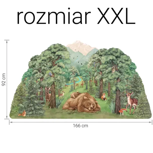 Naklejka na ścianę las  6