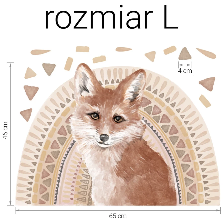 Naklejka na ścianę lis 6