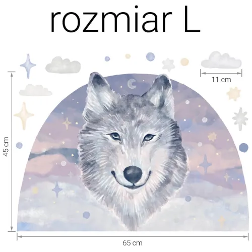 Naklejka na ścianę wilk 6