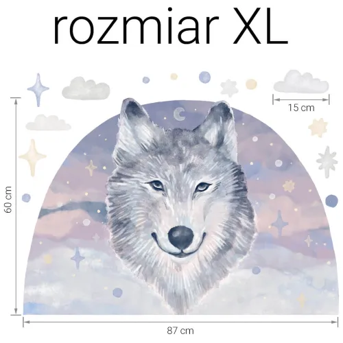 Naklejka na ścianę wilk 7