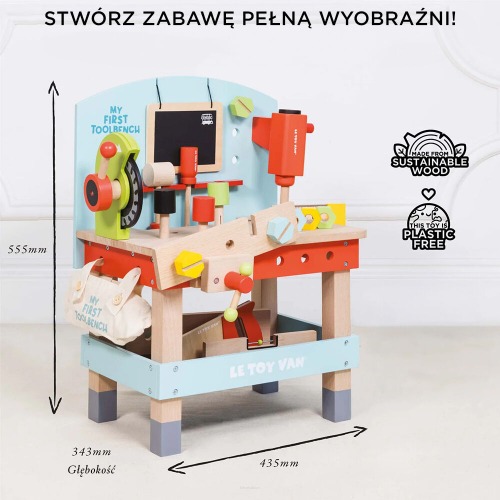 Drewniany warsztat Le Toy Van 3