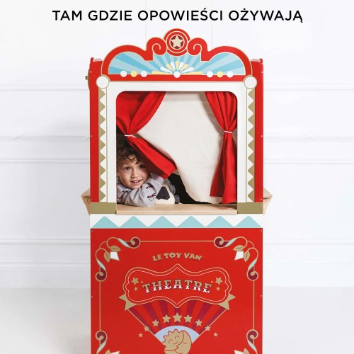 Teatrzyk drewniany teatr lalek showtime Le Toy Van 5