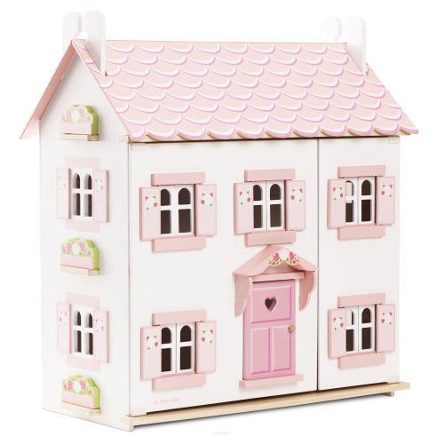 Drewniany domek dla lalek różowy Sophie Le Toy Van
