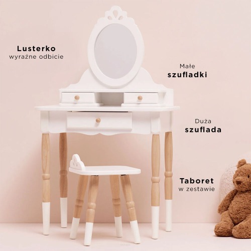 Toaletka dla dzieci drewniana + krzesełko Le Toy Van 1