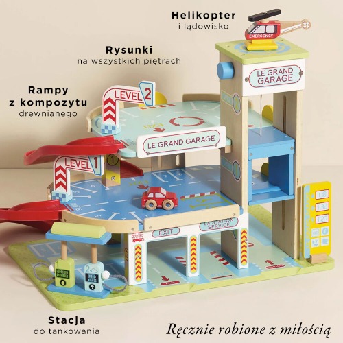 Garaż parking wielopoziomowy drewniany Le Grand Le Toy  3
