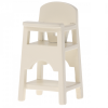 Maileg Krzesełko do karmienia białe High chair, Mouse - Off white